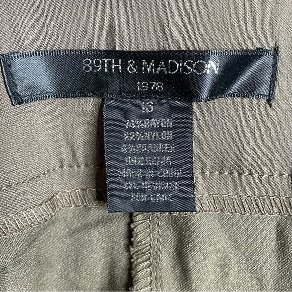 89th & Madison mocha dress capri NWT 16 - Picture 5 of 5